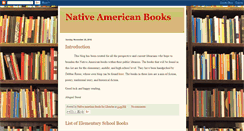 Desktop Screenshot of nativeamericanbooksforlibraries.blogspot.com