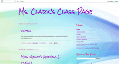 Desktop Screenshot of msclarksclasspage.blogspot.com