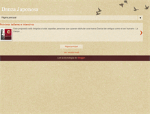 Tablet Screenshot of danzasdeljapon.blogspot.com