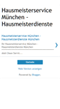 Mobile Screenshot of hausmeisterservice-muenchen.blogspot.com