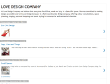 Tablet Screenshot of lovedesigncompany.blogspot.com