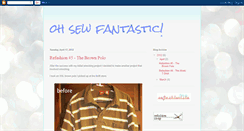 Desktop Screenshot of oh-sew-fantastic.blogspot.com