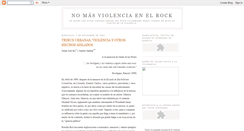 Desktop Screenshot of nomasviolenciaenelrock.blogspot.com