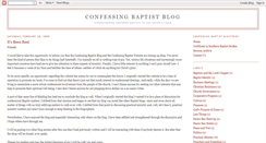 Desktop Screenshot of confessingbaptist.blogspot.com