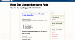 Desktop Screenshot of massgunlicense.blogspot.com