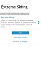 Mobile Screenshot of extremeskiing.blogspot.com