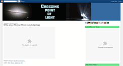 Desktop Screenshot of crossingpointoflight.blogspot.com