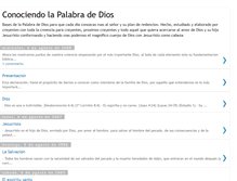 Tablet Screenshot of conociendolapalabradedios.blogspot.com