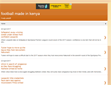 Tablet Screenshot of footballmadeinkenya.blogspot.com