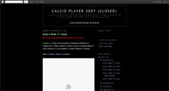 Desktop Screenshot of calcio-player.blogspot.com