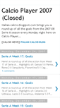 Mobile Screenshot of calcio-player.blogspot.com