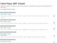 Tablet Screenshot of calcio-player.blogspot.com