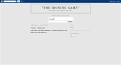 Desktop Screenshot of ironinggame.blogspot.com