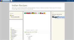 Desktop Screenshot of indian-recipes4u.blogspot.com