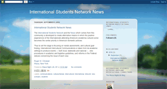 Desktop Screenshot of internationalstudentsnetwork.blogspot.com