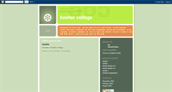 Desktop Screenshot of koshercollege.blogspot.com