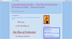 Desktop Screenshot of carmelite-book-studies--way-of-perfct.blogspot.com