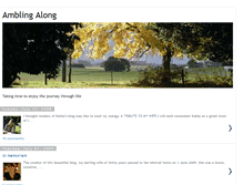 Tablet Screenshot of ambling-along.blogspot.com