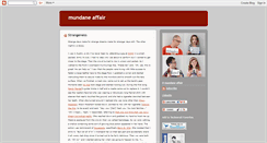 Desktop Screenshot of mundaneaffair.blogspot.com