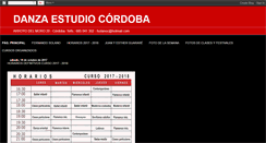 Desktop Screenshot of danzaestudiocordoba.blogspot.com