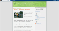 Desktop Screenshot of cheapmotorbikeinsurance.blogspot.com