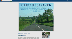 Desktop Screenshot of alifereclaimed.blogspot.com