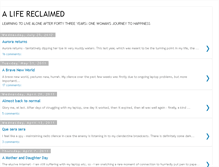 Tablet Screenshot of alifereclaimed.blogspot.com