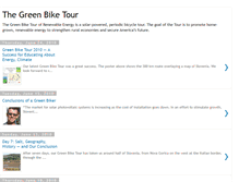 Tablet Screenshot of greenbiketour.blogspot.com