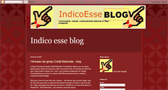 Desktop Screenshot of indicoesseblog.blogspot.com