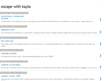 Tablet Screenshot of escapewithkayla.blogspot.com