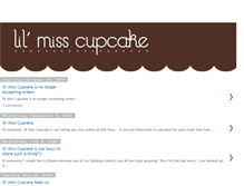 Tablet Screenshot of lilmisscupcakesblog.blogspot.com