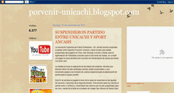 Desktop Screenshot of porvenir-unicachi.blogspot.com