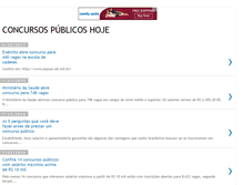 Tablet Screenshot of concursospublicoshoje.blogspot.com