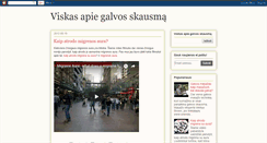 Desktop Screenshot of galvos-skausmas.blogspot.com