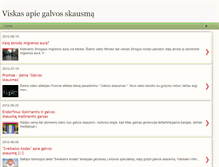 Tablet Screenshot of galvos-skausmas.blogspot.com