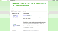 Desktop Screenshot of choose-income-review.blogspot.com