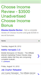 Mobile Screenshot of choose-income-review.blogspot.com