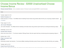 Tablet Screenshot of choose-income-review.blogspot.com