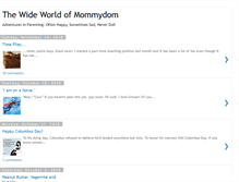Tablet Screenshot of mommydom.blogspot.com