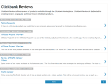 Tablet Screenshot of clickbank-reviews.blogspot.com