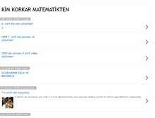 Tablet Screenshot of matematikuzerine.blogspot.com