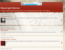 Tablet Screenshot of meaningfulmemes.blogspot.com
