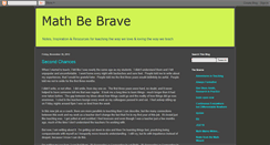 Desktop Screenshot of mathbebrave.blogspot.com