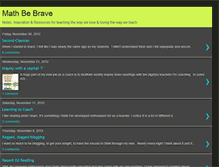 Tablet Screenshot of mathbebrave.blogspot.com