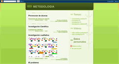 Desktop Screenshot of metodologiaa.blogspot.com