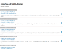 Tablet Screenshot of googleandroidtutorial.blogspot.com