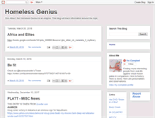 Tablet Screenshot of homelessgenius.blogspot.com
