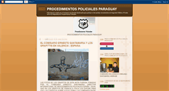 Desktop Screenshot of procedimientospolicialesparaguay.blogspot.com