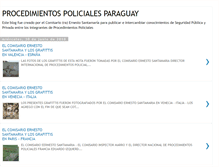 Tablet Screenshot of procedimientospolicialesparaguay.blogspot.com