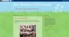 Desktop Screenshot of mrshoskinsthirdgradeblog.blogspot.com